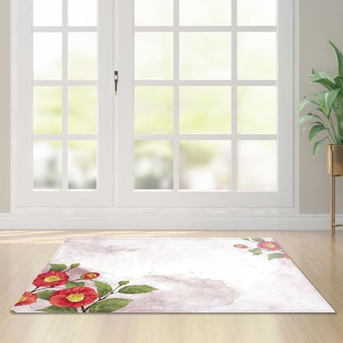 Fußmatte Retro Blumenmuster Rugs for Living Room Polyester Fussmatte Aussen Fußmatte Außen Innen Waschbar Teppiche Wohnzimmer Fusmatte Schmutzfangmatte Fußmatten Haustür Verdicken Doormat 100x150cm Fußmatte Retro Blumenmuster Rugs for Living Room Polyester Fussmatte Aussen Fußmatte Außen Innen Waschbar Teppiche Wohnzimmer Fusmatte Schmutzfangmatte Fußmatten Haustür Verdicken Doormat 100x150cm von LNXSESN