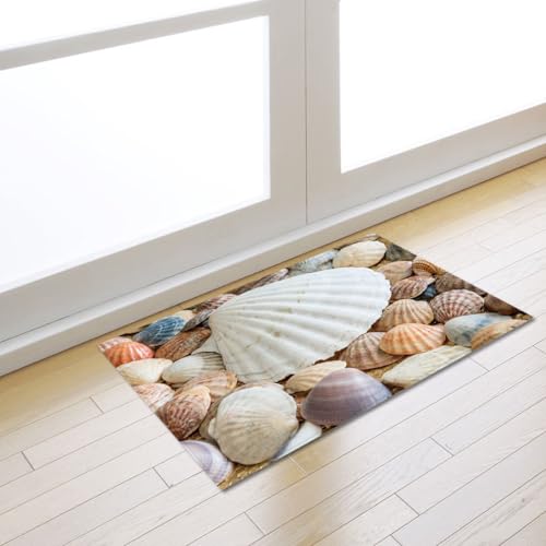 Fußmatte Weiß Orange Rugs for Living Room Polyester Fussmatte Aussen Fußmatte Außen Innen Waschbar Teppiche Wohnzimmer Fusmatte Schmutzfangmatte Fußmatten Haustür Verdicken Doormat 100x150 von LNXSESN