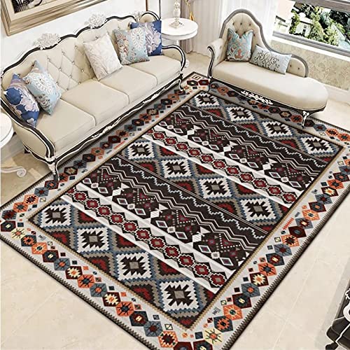 Fußmatte Ziegel Rot Grau Rugs for Living Room Polyester Fussmatte Aussen Fußmatte Außen Innen Waschbar Teppiche Wohnzimmer Fusmatte Schmutzfangmatte Fußmatten Haustür Verdicken Doormat 150x200cm von LNXSESN