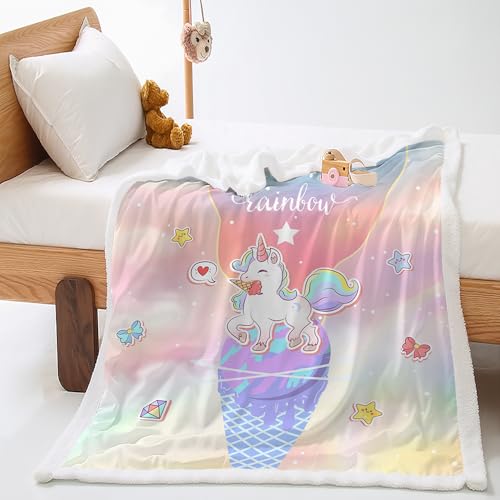 Kuscheldecke Diamant Rosa Einhorn Kuscheldecke Flauschig Flanell Lammwolle Fleecedecke Doppelseitiges Design Felldecke Weich Decke Pflegeleicht Decken Flauschige Blanket Wohndecke 80x150cm von LNXSESN