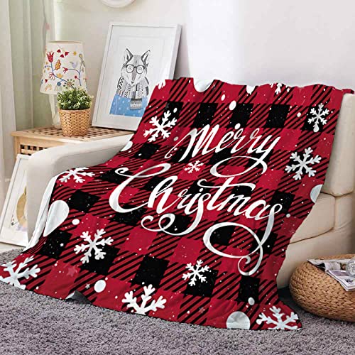 Kuscheldecke Schneerote Weihnachten Decke Flanell Lammwolle Fleecedecke Doppelseitiges Design Kuscheldecke Flauschig Weich Decken Blanket Sofadecke Pflegeleicht Flauschige Decke 150x200cm von Bedsure