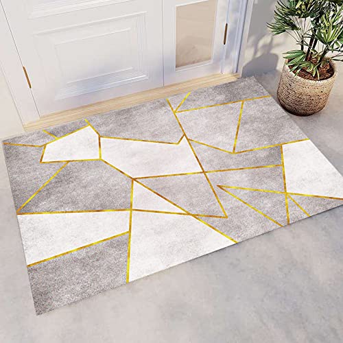 LNXSESN Fußmatte Beige Goldgrau Schmutzfangmatte Polyester Fußmatte Außen Verdicken Fussmatte Aussen rutschfest Fußmatten Dekontamination Türmatte Weich Fußabtreter Teppich 100x150cm LNXSESN Fußmatte Beige Goldgrau Schmutzfangmatte Polyester Fußmatte Außen Verdicken Fussmatte Aussen rutschfest Fußmatten Dekontamination Türmatte Weich Fußabtreter Teppich 100x150cm von LNXSESN