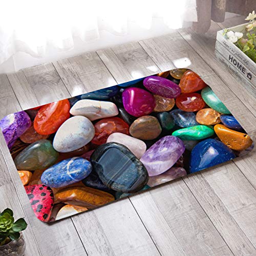 LNXSESN Bunte Steine Schmutzfangmatte Polyester Verdicken Fussmatte Aussen rutschfest Fußmatten Außen Dekontamination Türmatte Weich Fußabtreter Teppich Wohnzimmer Waschbar 40x60cm LNXSESN Bunte Steine Schmutzfangmatte Polyester Verdicken Fussmatte Aussen rutschfest Fußmatten Außen Dekontamination Türmatte Weich Fußabtreter Teppich Wohnzimmer Waschbar 40x60cm von LNXSESN