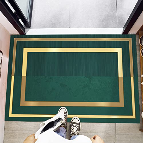 LNXSESN Fußmatte Golden Dunkelgrün Schmutzfangmatte Polyester Verdicken Fussmatte Aussen rutschfest Fußmatten Außen Dekontamination Türmatte Weich Fußabtreter Teppich Wohnzimmer Waschbar 50x80cm LNXSESN Fußmatte Golden Dunkelgrün Schmutzfangmatte Polyester Verdicken Fussmatte Aussen rutschfest Fußmatten Außen Dekontamination Türmatte Weich Fußabtreter Teppich Wohnzimmer Waschbar 50x80cm von LNXSESN