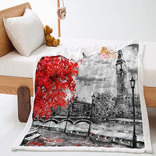 LNXSESN Kuscheldecke Graue Rote Straße Decke Flanell Lammwolle Fleecedecke Doppelseitiges Design Decken Kuscheldecke Flauschig Weich Sofadecke Pflegeleicht Blanket Felldecke 150x180cm LNXSESN Kuscheldecke Graue Rote Straße Decke Flanell Lammwolle Fleecedecke Doppelseitiges Design Decken Kuscheldecke Flauschig Weich Sofadecke Pflegeleicht Blanket Felldecke 150x180cm von LNXSESN