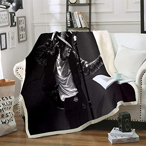 LNXSESN Kuscheldecke Michael Jackson Decke Flanell Lammwolle Fleecedecke Doppelseitiges Design Kuscheldecke Flauschig Decken Weich Sofadecke Pflegeleicht Blanket Wohndecke 180x200cm LNXSESN Kuscheldecke Michael Jackson Decke Flanell Lammwolle Fleecedecke Doppelseitiges Design Kuscheldecke Flauschig Decken Weich Sofadecke Pflegeleicht Blanket Wohndecke 180x200cm von LNXSESN