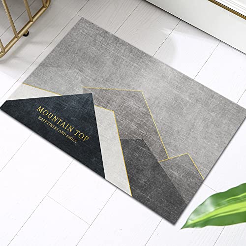 Outdoor Teppich Grauer Berg Schmutzfangmatte Polyester Verdicken Fußmatte Außen Innen rutschfest Fussmatte Weich Fussmatten Haustür Waschbar Fussabtreter Aussenbereich Türmatte 120x160cm Outdoor Teppich Grauer Berg Schmutzfangmatte Polyester Verdicken Fußmatte Außen Innen rutschfest Fussmatte Weich Fussmatten Haustür Waschbar Fussabtreter Aussenbereich Türmatte 120x160cm von LNXSESN