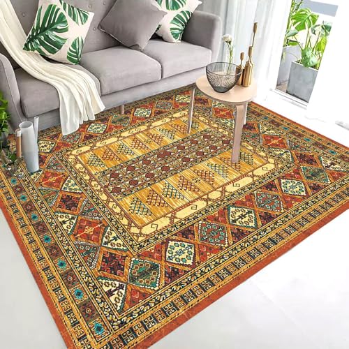 Teppich Gelb Orange Bohemian Fußmatte Polyester Outdoor Teppich Wohnzimmer rutschfest Fussmatte Aussen Verdicken Schmutzfangmatte Waschbar Fußmatte Außen Fussmatten Haustür 120x160cm Teppich Gelb Orange Bohemian Fußmatte Polyester Outdoor Teppich Wohnzimmer rutschfest Fussmatte Aussen Verdicken Schmutzfangmatte Waschbar Fußmatte Außen Fussmatten Haustür 120x160cm von LNXSESN