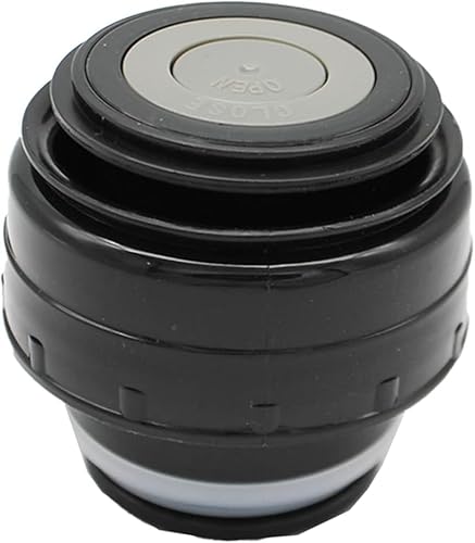 1Pc Schwarz Thermosflasche Deckel Trinkgefäße Kugelflaschendeckel Edelstahl Thermoskannen Trinkflasche Abdeckung Isolierflasche Universal Becher Vakuumflaschen Zubehör(5.2cm),Thermos-Trinkbehälter von LNYMZD