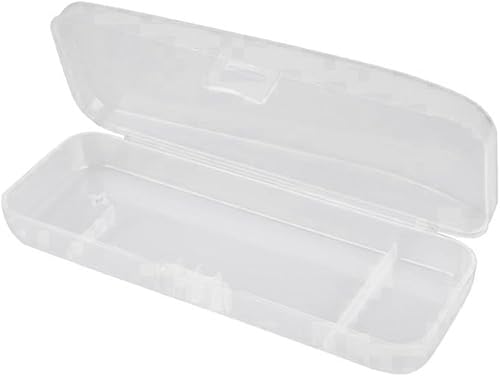 LNYMZD Weiße transparente Rasierbox für Rasierapparat, Rasiermesserschutz Abdeckung Container Lagerung für manuelle , Rasiermesser und Pinsel Ständer, Herren Rasiermesser und Klinge Refills Kit von LNYMZD