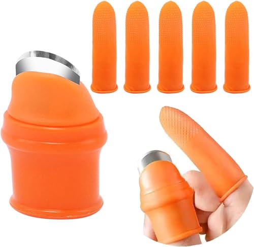 Orange Weiblich Thumb Silikon Daumenmesser,Garten Silikon Finger Messe Daumenmesser mit Anti-Cut Fingerabdeckung Daumenmesser Obstpflücker Erntewerkzeug für Garten GemüSe Obst Ernte Gartengeräte Orange Weiblich Thumb Silikon Daumenmesser,Garten Silikon Finger Messe Daumenmesser mit Anti-Cut Fingerabdeckung Daumenmesser Obstpflücker Erntewerkzeug für Garten GemüSe Obst Ernte Gartengeräte von LNYMZD