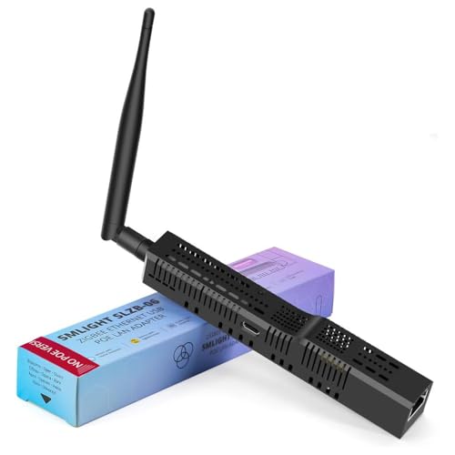 SMLIGHT SLZB-06 NoPOE – EIN Zigbee 3.0-zu-Ethernet-, USB- und WiFi-Adapter mit PoE-Unterstützung, funktioniert mit Zigbee2MQTT, Home Assistant, ZHA (unterstützt Keine POE-Stromversorgung) von LOAMLIN