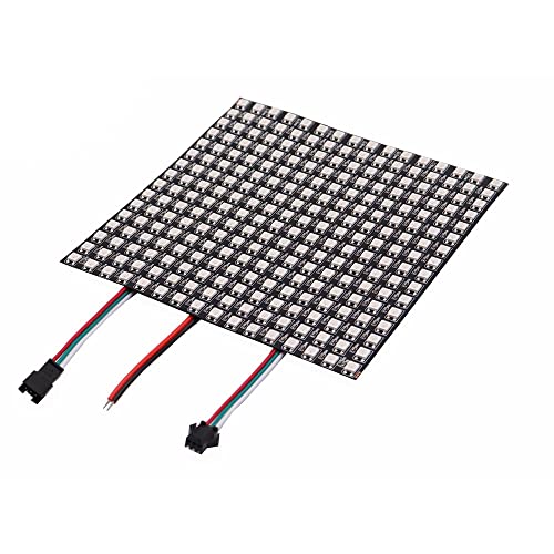 WS2812B RGB LED Pixel LED-Matrix Digital Flexibles Individuell Adressierbares 5050 SMD Panel Licht WS2812 4X12 8X8 16X16 8X32 LED Modul Matrix Bildschirm DC5V (16X16 256Pixels) von LOAMLIN