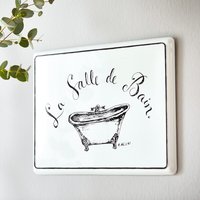 Deko-Schild La salle de bain von Loberon