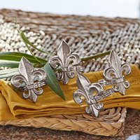 Serviettenring 4er Set Fleur De Lis von Loberon