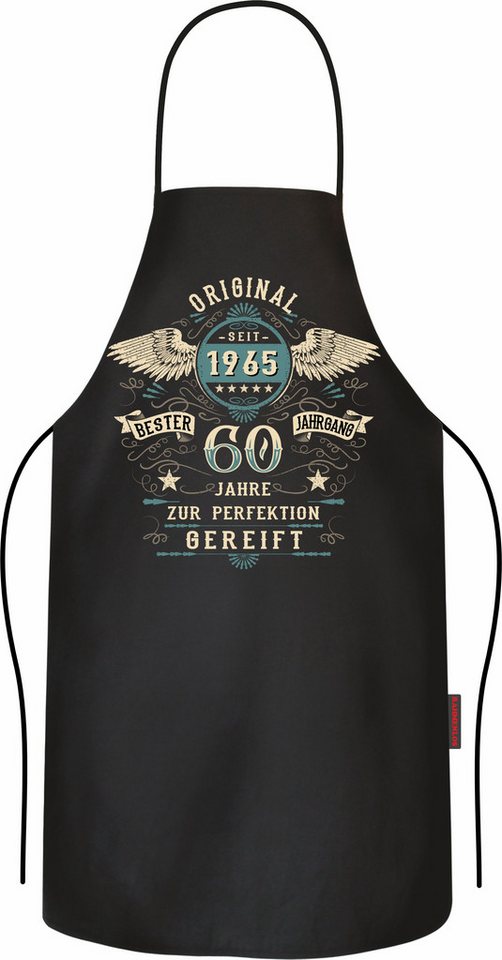 LOBO NEGRO® Grillschürze Kochschürze als Geschenk zum 60. Geburtstag zur Perfektion gereift von LOBO NEGRO®