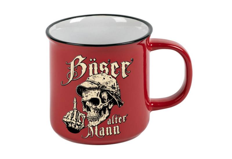 LOBO NEGRO® Tasse im Geschenkkarton für den älteren Nörgler: Böser alter Mann, Keramik, im Geschenkkarton von LOBO NEGRO®