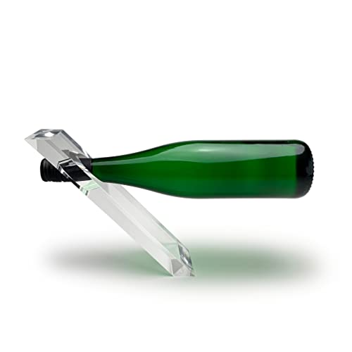 LOBOTEC Flaschengeist Magischer Weinhalter aus hochwertigem Acrylglas handgefertigt, für Weinflaschen und Flaschen Single, Geschenkidee für Weinliebhaber, Deko Weinständer stehend. von LOBOTEC