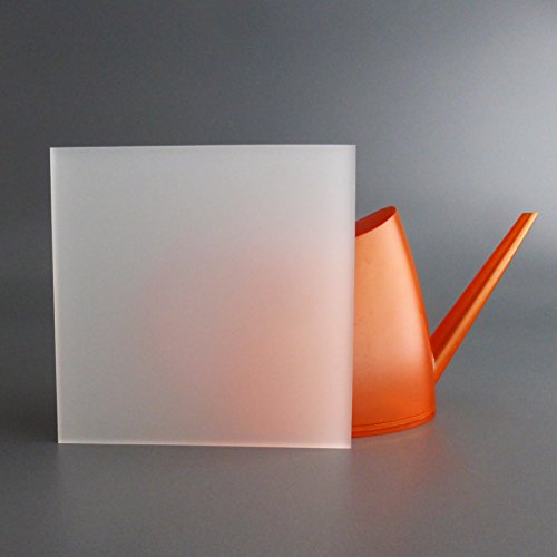 LOBOTEC - PLEXIGLAS® / Acrylglas Zuschnitt 3-10mm weiß satiniert Snow (4mm, 400 x 400 mm) von LOBOTEC