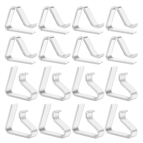 LOBVABA 16 Stück Tischdeckenklammer, Tischdeckenklammern Transparent Tischdecken Tischabdeckungsklemmen Tischdeckenhalter Halterung Clip Tischtuchklammern Tischtuch Clips für Außentische Camping von LOBVABA