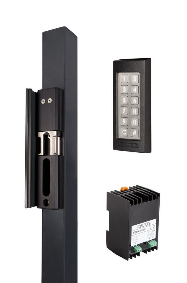 LOCINOX Aufschraubschloss MODULEC-SA-KIT inkl. Codetastatur und Stromversorgung »Für Schrägfallen« von LOCINOX
