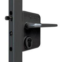 Locinox - Schloss ral 9005 Schwarz Drehflügeltor Ständer + Zylinder - Profil 30 bis 50 - LAKQ3030 U2L von LOCINOX