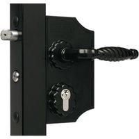 Schmiedeeisenschloss ral 9005 Schwarz Locinox Drehflügeltor Ständer + Zylinder - Profil 30 bis 50 - LAKQ3030 H2L Schmiedeeisenschloss ral 9005 Schwarz Locinox Drehflügeltor Ständer + Zylinder - Profil 30 bis 50 - LAKQ3030 H2L von LOCINOX