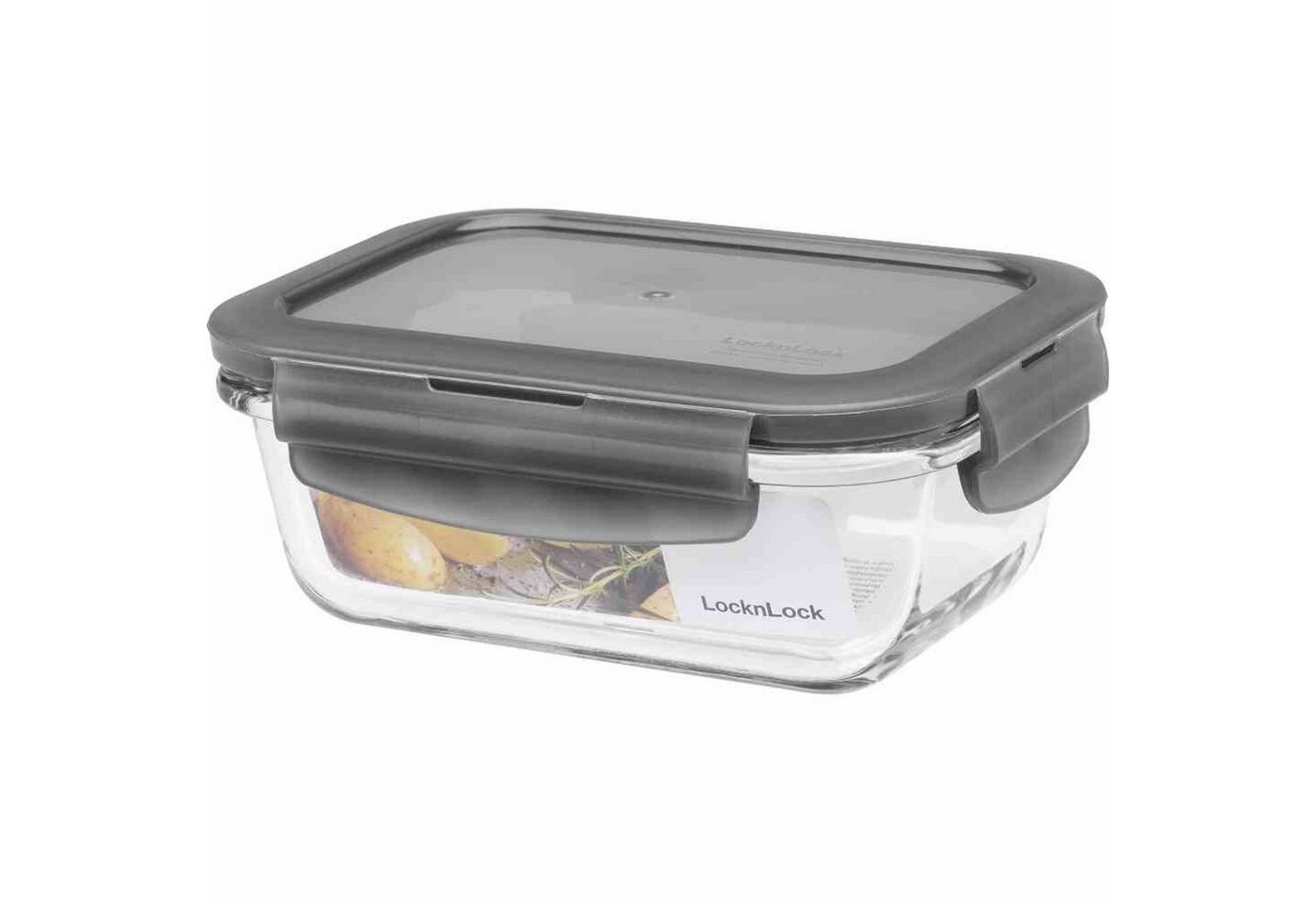LOCK & LOCK Teedose Box "Boroseal" 0,38 l eckig 15 x 11 x 5,7 cm, transparent, Glas von LOCK & LOCK