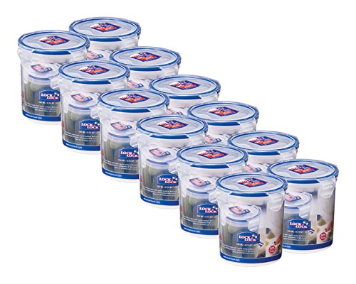 LOCK & LOCK Vorratsdose Gefrierdose Frischhaltedose, rund, 700ml - HPL932D - 12er Set LOCK & LOCK Vorratsdose Gefrierdose Frischhaltedose, rund, 700ml - HPL932D - 12er Set von LocknLock