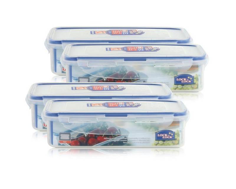 LOCK & LOCK Vorratsdose Lock&Lock HPL816T Frischhaltedose 800ml - Luft & Wasserdicht (4er Pack, Kunststoff LOCK & LOCK Vorratsdose Lock&Lock HPL816T Frischhaltedose 800ml - Luft & Wasserdicht (4er Pack, Kunststoff von LOCK & LOCK
