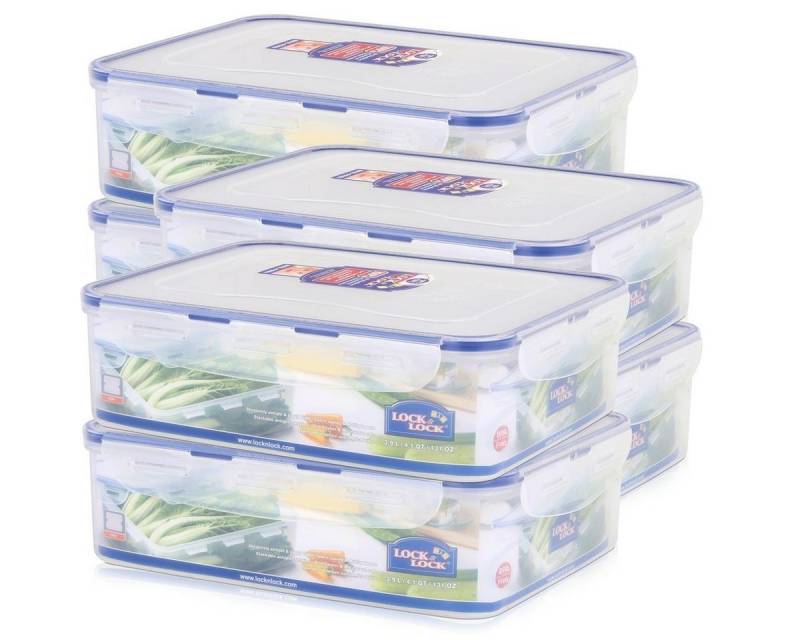 LOCK & LOCK Vorratsdose Lock&Lock HPL834 Multifunktionsbox 3,9L - Luft und Wasserdicht (6er Pa, Kunststoff von LOCK & LOCK
