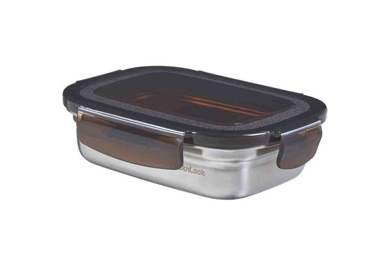 LOCK & LOCK Vorratsdose Vorratsdose Edelstahl 320 ml mit schwarzem Deckel, Edelstahl LOCK & LOCK Vorratsdose Vorratsdose Edelstahl 320 ml mit schwarzem Deckel, Edelstahl von LOCK & LOCK