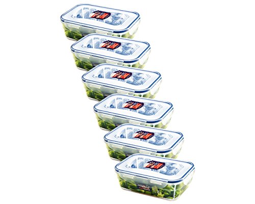 Lock&Lock Frischhaltebox | Lebensmittelbehälter | mikrowellenfest | 208 x 143 x 67 mm, Inhalt: 1,2 L | HPL321 -6er Set Lock&Lock Frischhaltebox | Lebensmittelbehälter | mikrowellenfest | 208 x 143 x 67 mm, Inhalt: 1,2 L | HPL321 -6er Set von LocknLock