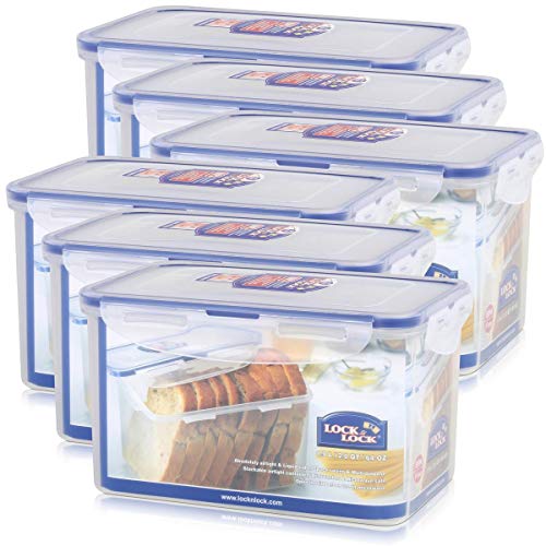 Lock&Lock Frischhaltedose Vorratsdose 1,9 Liter- 6er Set absolut luftdicht, tiefkühlgeeignet von LocknLock