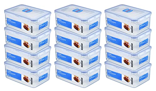 Lock&Lock Frischhaltedosen-Set 12-teilig (12x HPL825 2,3L) und SeleXions Multifunktion Olivenholz-Spachtel von LOCK