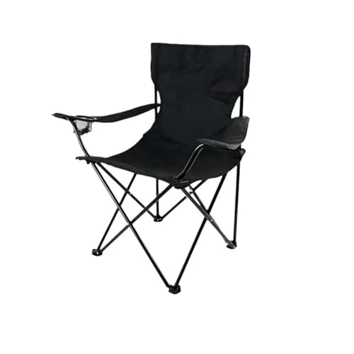 LOCKLGFMCZ 1 stücke Camping Klappstuhl Tasse Lagerung Und Tasche Durchführung Stuhl Angeln for Outdoor-Aktivitäten Klappstühle(schwarz) von LOCKLGFMCZ