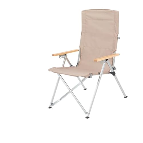 LOCKLGFMCZ 5-stufig verstellbarer Strandstuhl – tragbare, zusammenklappbare Outdoor-Lounge for Camping, Entspannung, komfortables, robustes Reisedesign Klappstühle(schwarz) von LOCKLGFMCZ