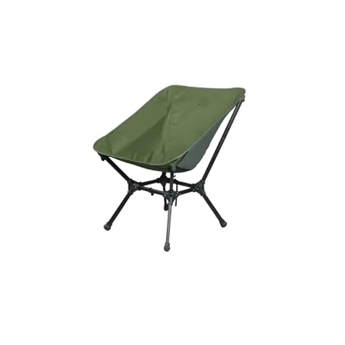 LOCKLGFMCZ Aluminiumlegierung Hochlehner Moon Chair Camping Klappstuhl Quadratisch Frei Liege Vergrößert Klappstühle(Chair Jungle Green) von LOCKLGFMCZ