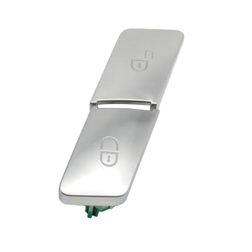 LOCKLGFMCZ Auto Türschlossschalterknopf Links Rechts Ersatz Passend for Benz ABCE GLK-Klasse W204 W212 X204 ML GL GLE GLS W166 W463 W156 W176 Fahrzeug-Bedientasten(Silver Right) von LOCKLGFMCZ