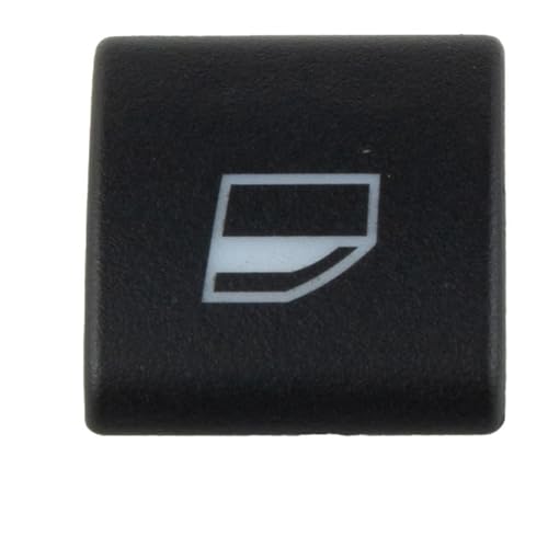 LOCKLGFMCZ Autoglasschalter-Knopfabdeckung vorne Links oder rechts passend for BMW 3er E46 97-20 61318381514 Schwarzer Kunststoff Universal-Knopfersatz Fahrzeug-Bedientasten von LOCKLGFMCZ