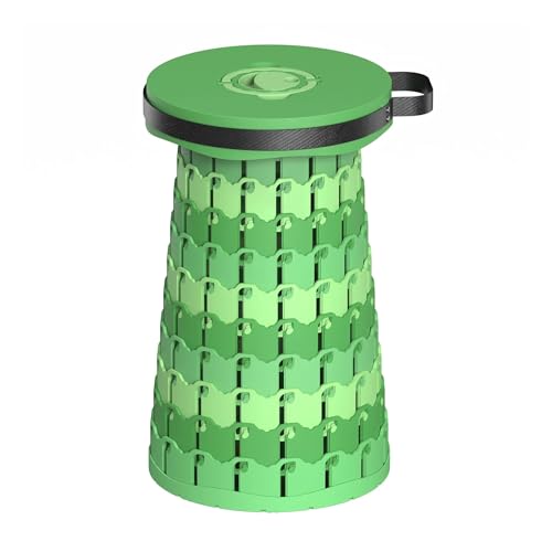 LOCKLGFMCZ Campinghocker Klapphocker Teleskop-Klapphocker Tragbarer Hocker Klappstuhl Fußhocker Einfacher Einziehbarer Klappstühle(Bamboo) von LOCKLGFMCZ