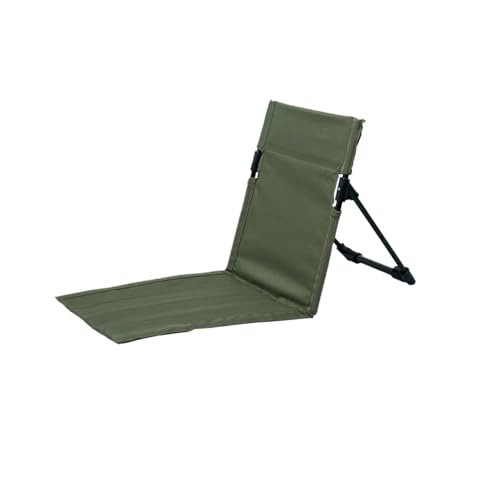 LOCKLGFMCZ Faltbarer Campingstuhl mit Rückenlehne, leichter, faltbarer Strandstuhl ohne Beine, einzelne Lazy-Liege for Gartenpark-Outdoor-Werkzeuge Klappstühle(02) von LOCKLGFMCZ
