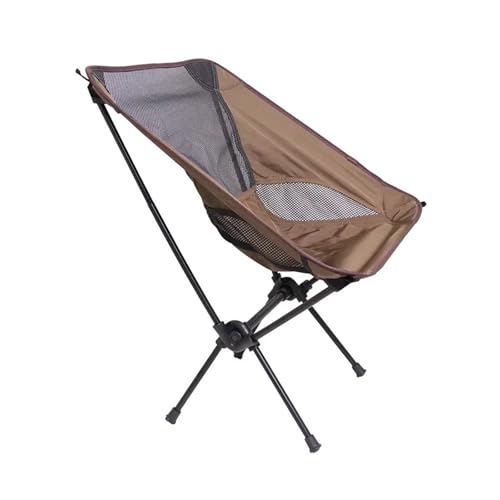 LOCKLGFMCZ Klappbarer tragbarer Campingstuhl for Freizeit, Strand, Garten, Mondstuhl Klappstühle(Brown b) von LOCKLGFMCZ