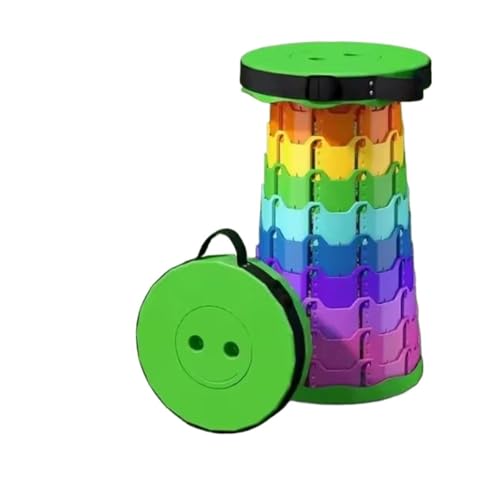 LOCKLGFMCZ Klapphocker, robuster, zusammenklappbarer Teleskophocker mit Tragkraft, tragbarer Hocker for Campingfischen Klappstühle(05) von LOCKLGFMCZ