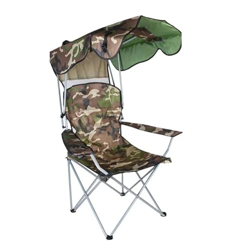 LOCKLGFMCZ Klappstuhl mit Sonnenschutz Camping Lounge Chair Tragbarer Angelhocker Leichter und robuster faltbarer Sitz für Klappstühle LOCKLGFMCZ Klappstuhl mit Sonnenschutz Camping Lounge Chair Tragbarer Angelhocker Leichter und robuster faltbarer Sitz für Klappstühle von LOCKLGFMCZ