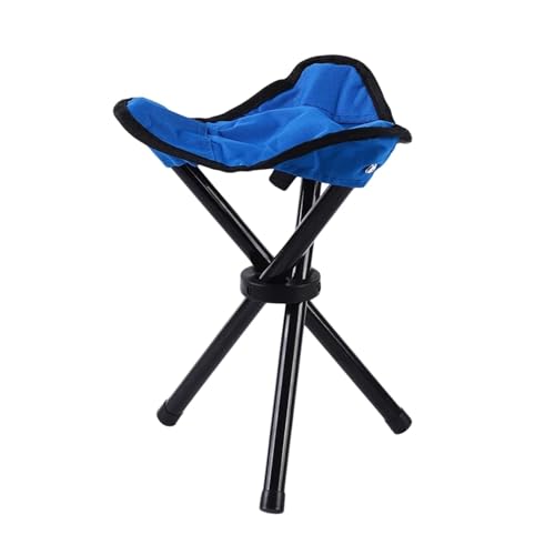 LOCKLGFMCZ Kleiner klappbarer dreieckiger Hocker for den Außenbereich, Angelstühle, Camping, Multifunktionsbänke, klappbare, Haushaltsstühle for täglichen Gebrauch, Parkstühle Klappstühle(Blue) von LOCKLGFMCZ