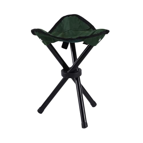 LOCKLGFMCZ Kleiner klappbarer dreieckiger Hocker for den Außenbereich, Angelstühle, Camping, Multifunktionsbänke, klappbare, Haushaltsstühle for täglichen Gebrauch, Parkstühle Klappstühle(Green) von LOCKLGFMCZ