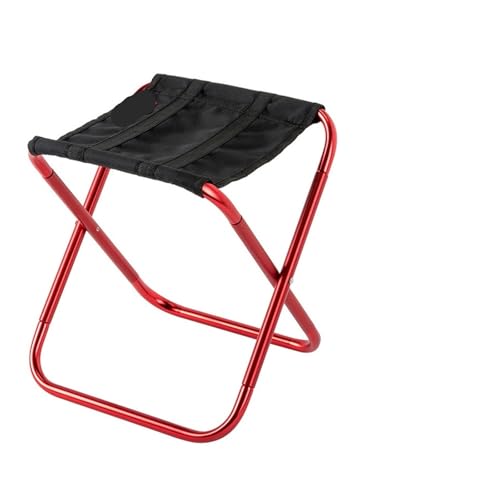 LOCKLGFMCZ Outdoor Aluminium Legierung Tragbare Falten Picknick Camping Hocker MIni Lagerung Angeln Stuhl Ultraleicht Möbel Klappstühle(02) von LOCKLGFMCZ