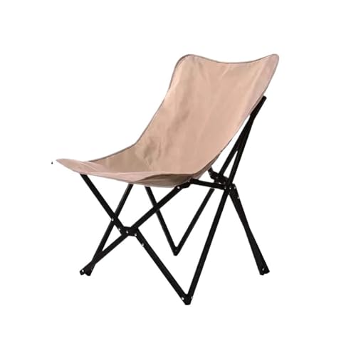 LOCKLGFMCZ Outdoor Camping Klapp Lounge Stuhl Aluminium Legierung Schmetterling Campingplatz Lazy Tragbare Klappstühle(schwarz) von LOCKLGFMCZ