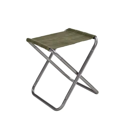 LOCKLGFMCZ Outdoor Camping Ultraleicht Klapp Aluminium Legierung Hocker Tragbare Kompakte Wandern Picknick Angeln Skizzieren Klappstühle(Green) von LOCKLGFMCZ
